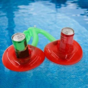 🍒 Super Adorable Inflatable Cherry Fruit Floating Double Drink Holder 🍒
